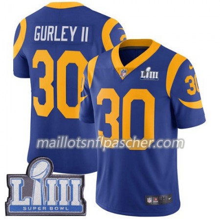 Maillot Los Angeles Rams Todd Gurley II 30 Nike Royal 2019 Super Bowl LIII - Homme Maillot Los Angeles Rams Todd Gurley II 30 Nike Royal 2019 Super Bowl LIII - Homme
